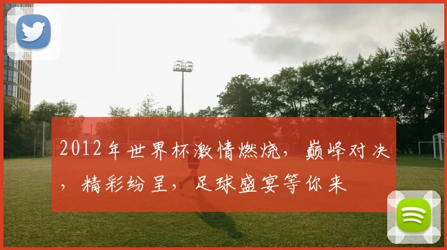 2012年世界杯激情燃烧，巅峰对决，精彩纷呈，足球盛宴等你来